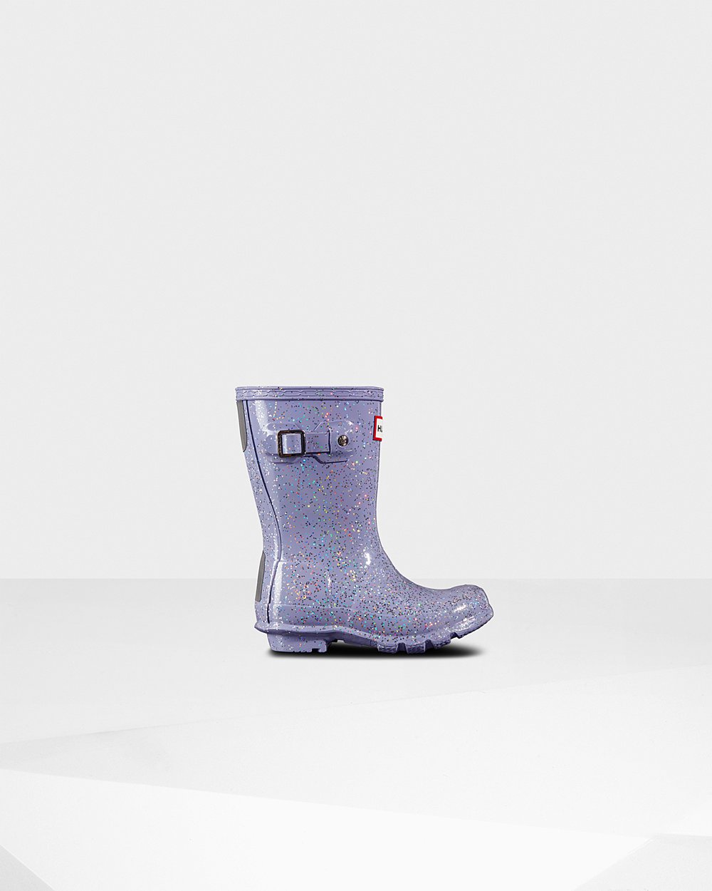 Kids Hunter Rain Boots Purple - Original Little Giant Glitter - 7546213-MQ